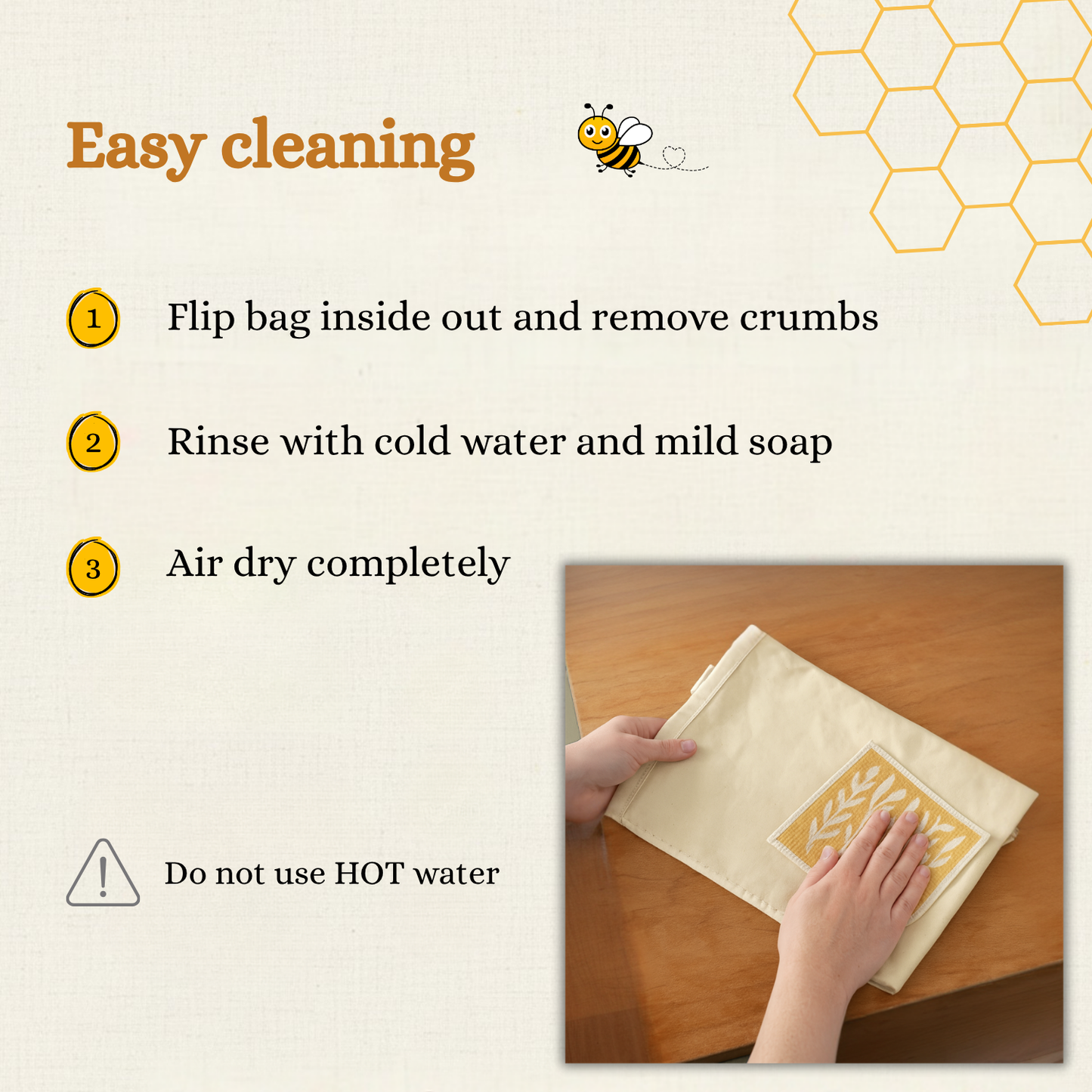 Premium Cotton-Beeswax Bread Bags by Lorine™