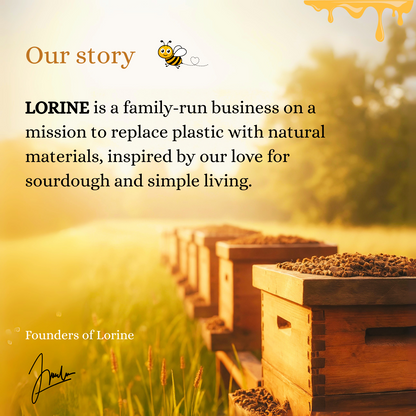 Premium Cotton-Beeswax Bread Bags by Lorine™
