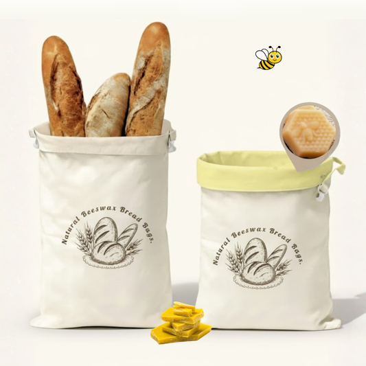 Premium 100% Cotton Beeswax Bread Bags (from Lorine)