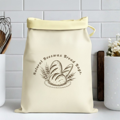 Premium 100% Cotton Beeswax Bread Bags (from Lorine)