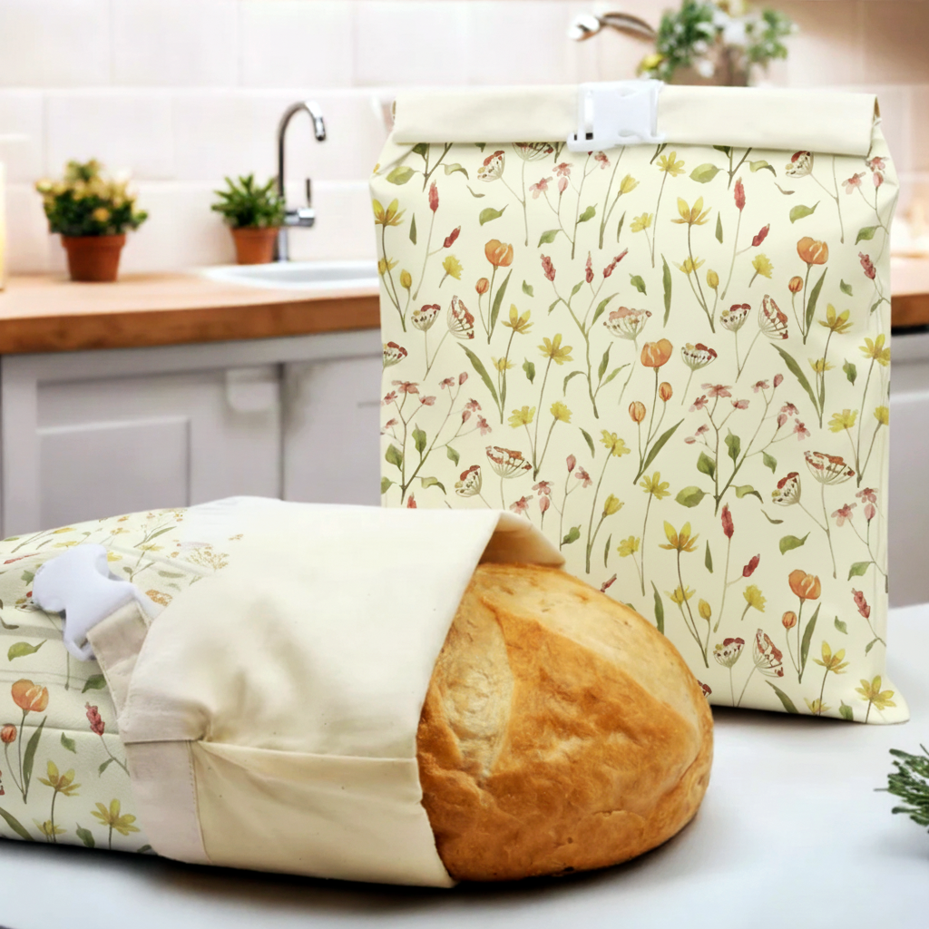 Premium 100% Cotton-Beeswax Bread Bags - by Lorine™