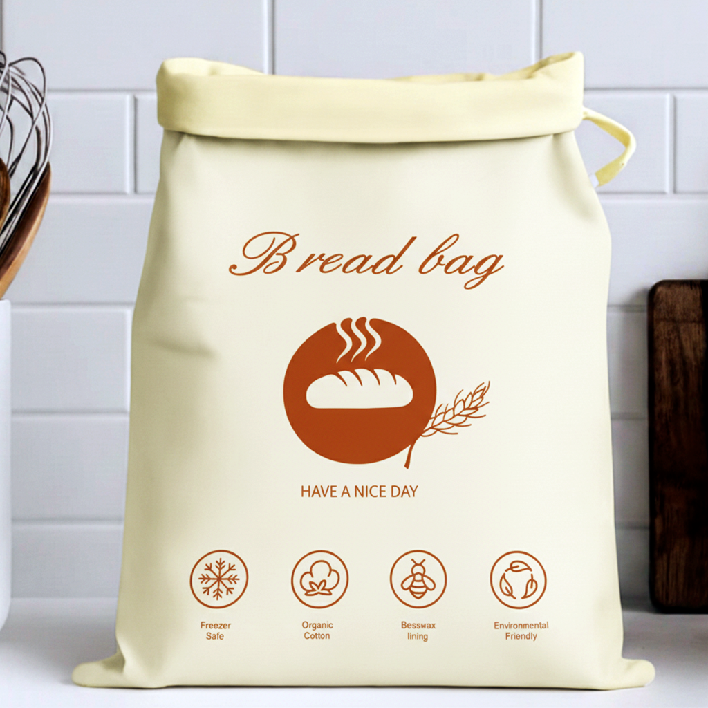Premium Cotton-Beeswax Bread Bags - by Lorine™