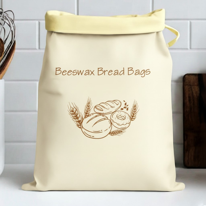 Premium 100% Cotton-Beeswax Bread Bags - by Lorine